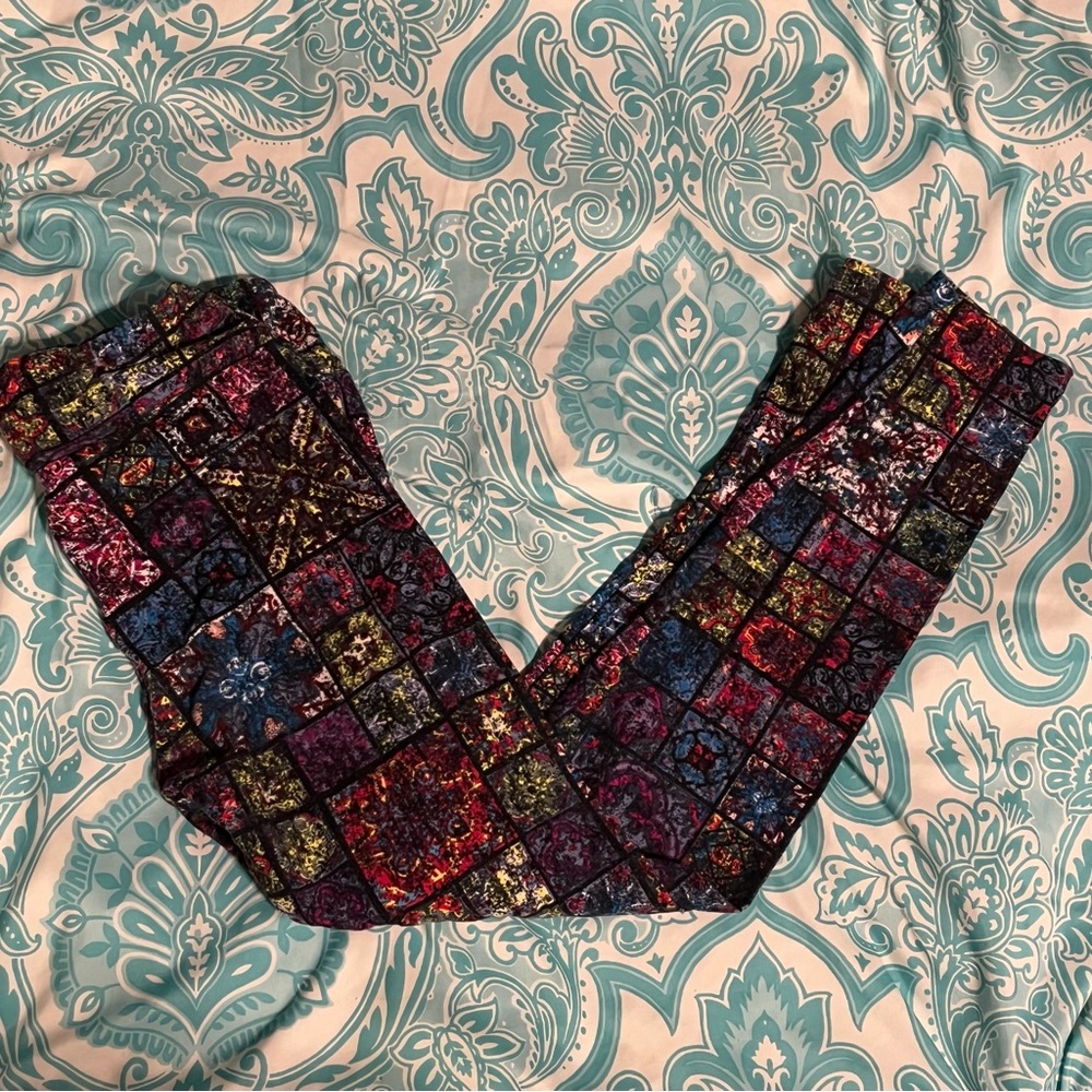 Colorful Patchwork Leggings